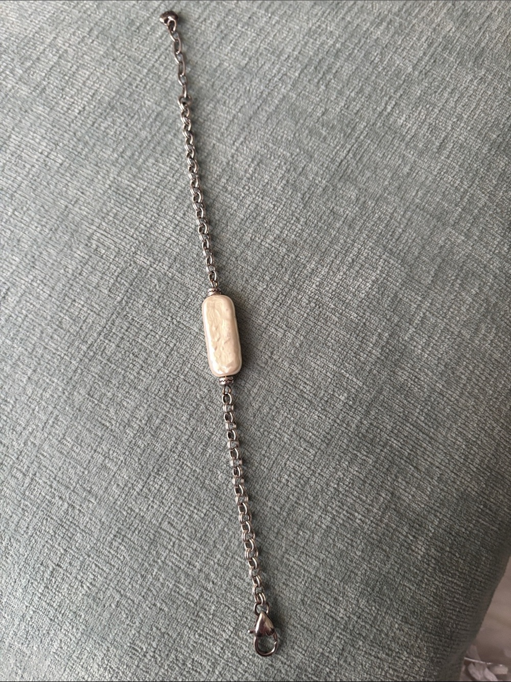 Brighton Pebble Pearl Silver Bracelet
